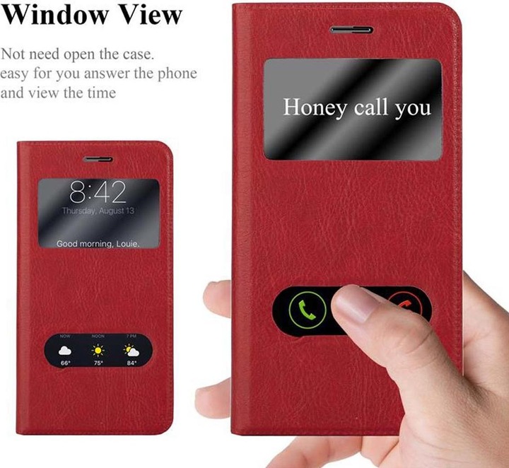 Produktbild Cadorabo Book mit View Doppelfenster Cover (Huawei Nova Plus)