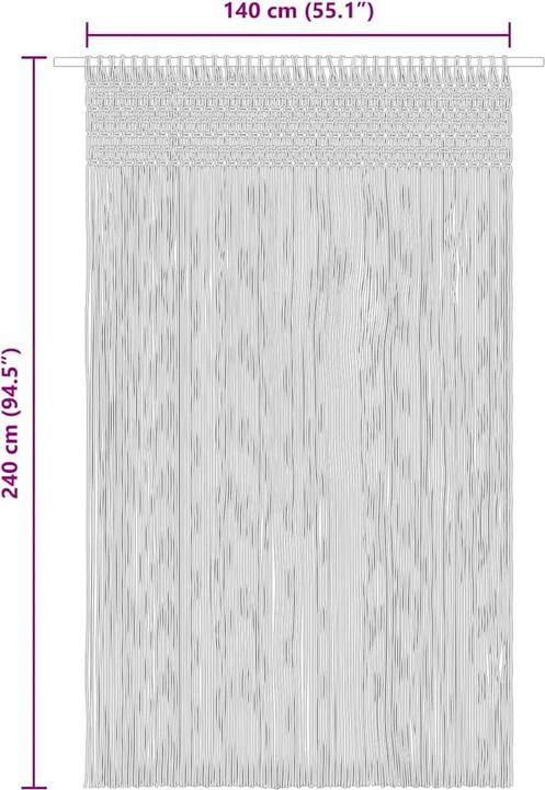 Actual product image vidaXL Vorhang (140 x 240 cm)