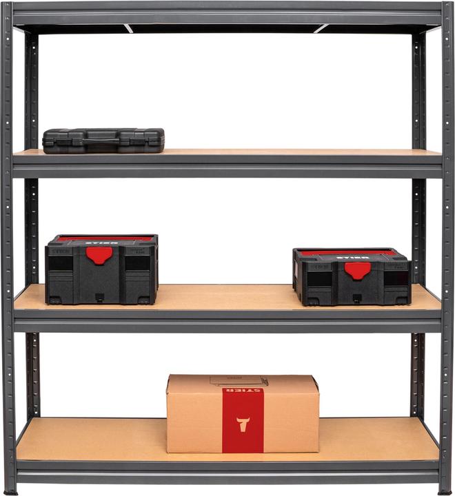 Actual product image Stier Heavy-duty shelving 600kg shelf load HxWxD 1770x1600x450 mm