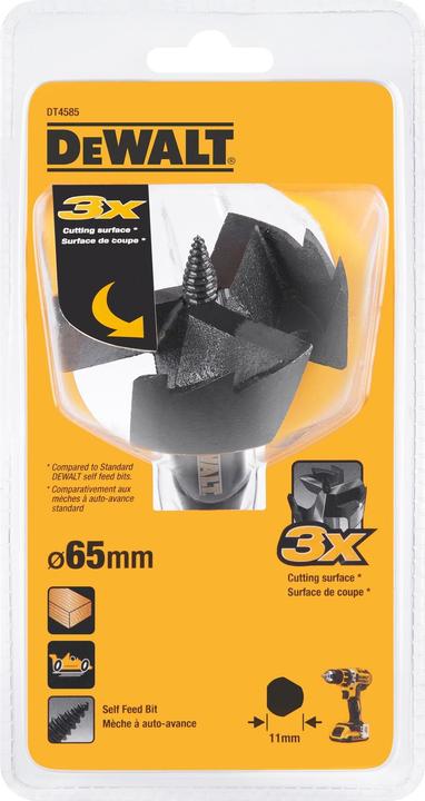 Actual product image DeWalt Rapid wood drill 65mm Ø DT4585 (65 mm)