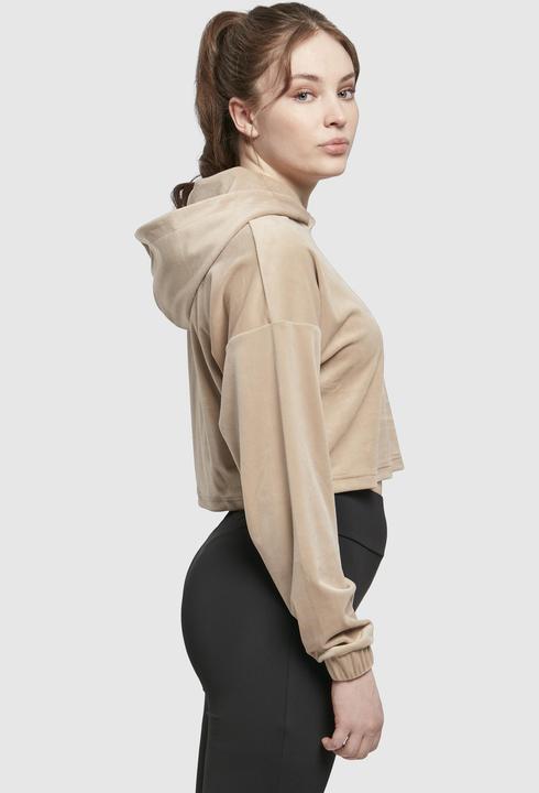 Produktbild Urban Classics Ladies Cropped Velvet Oversized Hoody (M)