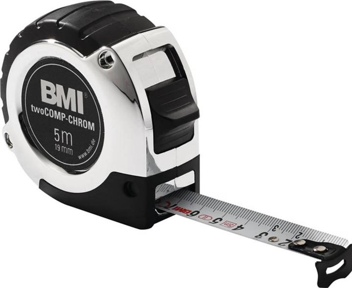 Image du produit BMI Mètre enrouleur twoCOMP Chrome 8m (8 m)