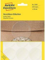 Actual product image Avery Closure labels