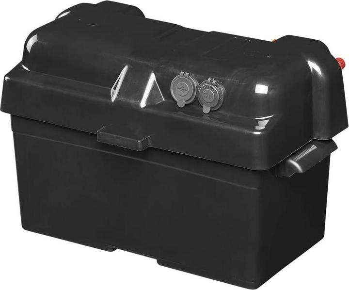Image du produit ProPlus Boîte à piles 35x18x20cm 2x USB - 1x prise 12V - voltmètre (12 V)