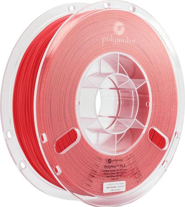 Produktbild Polymaker PolyMax Tough PLA Red 1.75mm 750g (PLA, 1.75 mm, 750 g, Rot)
