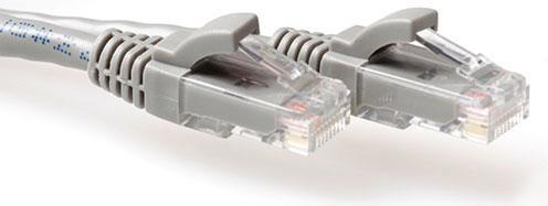 ACT Grey 4 meter U/UTP CAT6A patch cable snagless with RJ45 connectors (U/UTP, CAT6a, 4 m)