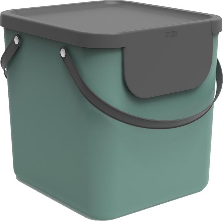 Rotho Seau de recyclage Albula 40 l, vert foncé (40 l)