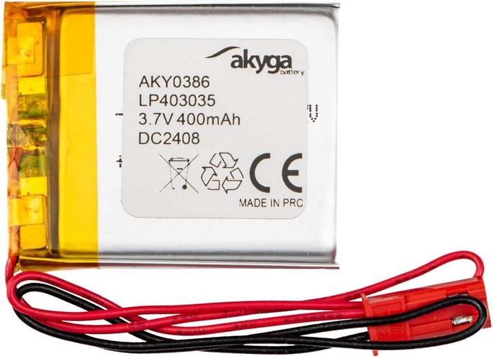 Akyga LP403035 Akkupack x Spezial-Akku LiPo 3.7 V 400 mAh (1 pcs., 400 mAh)