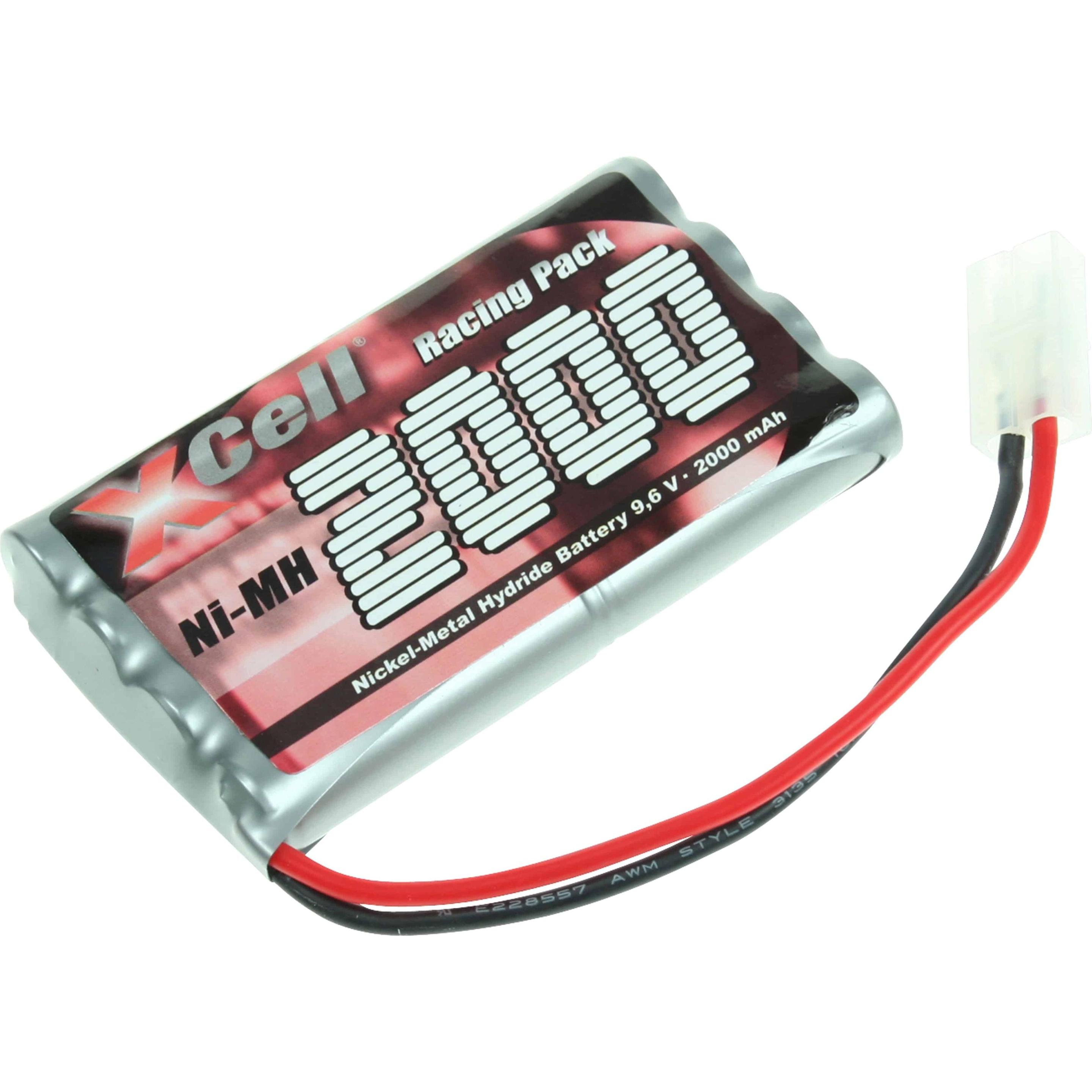 Thumbnail - XCell Ni-MH Akku 127927 RC-Pack, 9,6 V, 2000mAh, L4x2 (9.60 V, 2000 mAh)