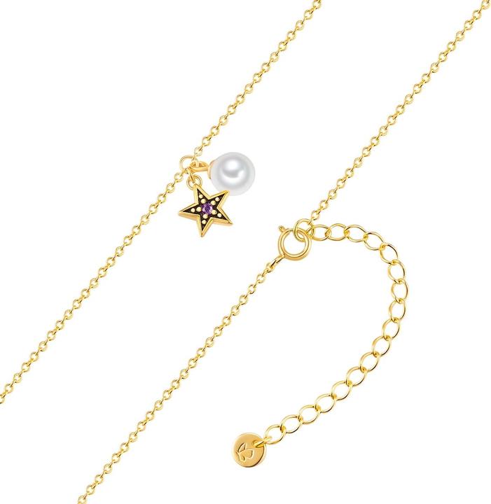 Actual product image Glanzstücke München Ladies necklace star sterling silver - 34606 (Sterling Silver, 40 - 45 cm)