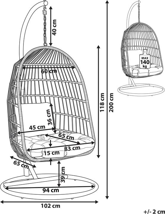 Image du produit Beliani Allera (140 kg)