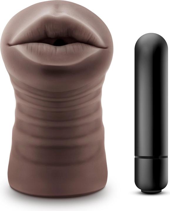 HOT Chocolate - Masturbateur avec vibromasseur bullet Heather - Bouche