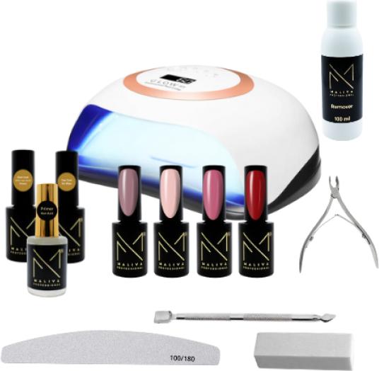 Actual product image Maliva Gel polish starter set (Set, Multicoloured)