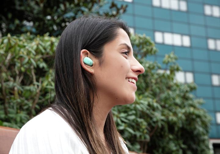 Actual product image Trust Nika Compact Blueth Earphones Mint (ANC, 8 h, Wireless)