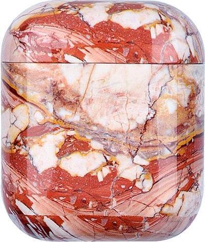 Produktbild JTI Schutzhülle für AirPods - Roter Marmor (Kopfhörer Hülle)