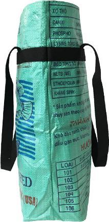 Image du produit Bekos Upcycling - Grand sac à provisions en sacs de nourriture pour poissons recyclés vert