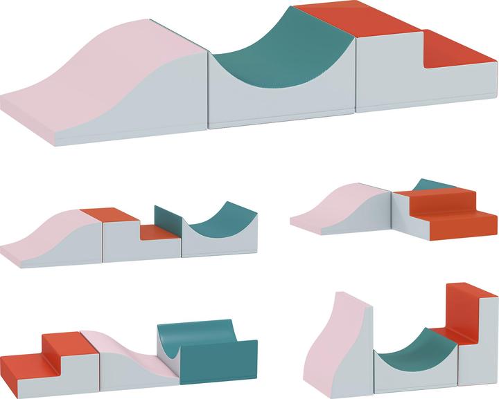 Produktbild Aiyaplay Schaumstoffbausteine Kunstleder, EPE Schaumstoff Hellgrau