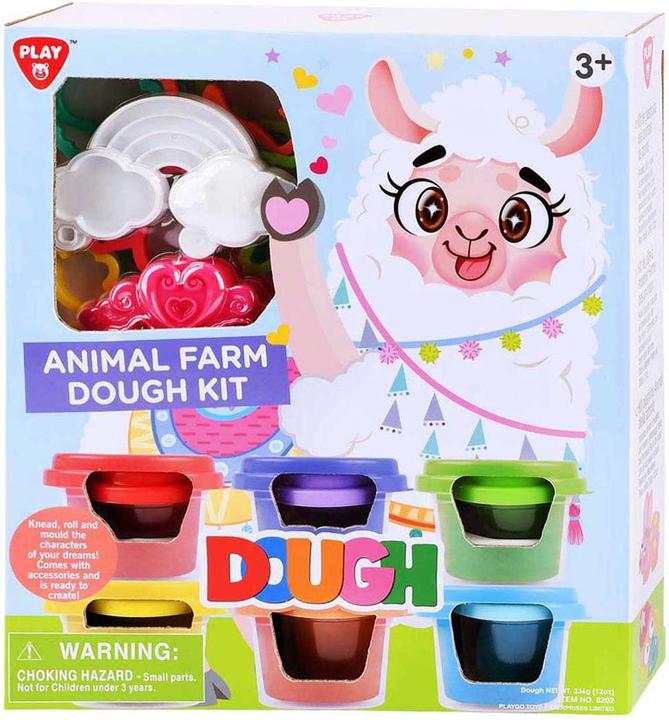 Produktbild PlayGo Bauernhoftiere-Knetset - 6 Tontöpfe