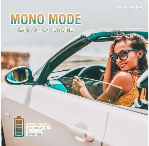 Produktbild 4smarts In-Ear-Kopfhörer Eara Twin Weiss (ANC, 3 h, Kabellos)