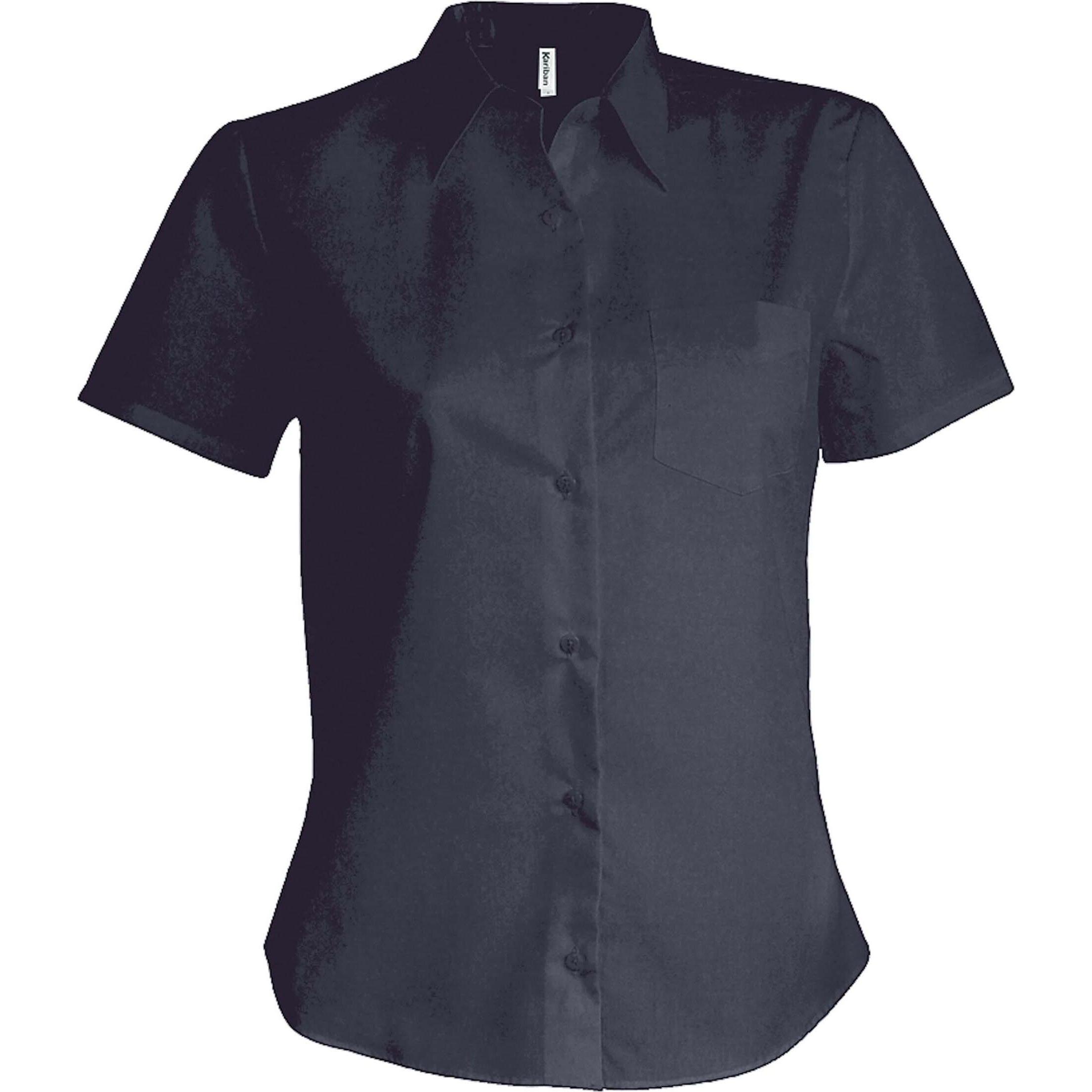Thumbnail - Kariban, Damen, Hemd, Popeline, Blau, (3XL)