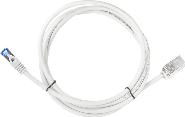 Produktbild LogiLink Konsolidierungspunkt-Patchkabel, Kat.6A, 3.0 m S/FTP, hellgrau (RAL7035), Anschluss: RJ45 Stecker (S/FTP, CAT6a, 3 m)