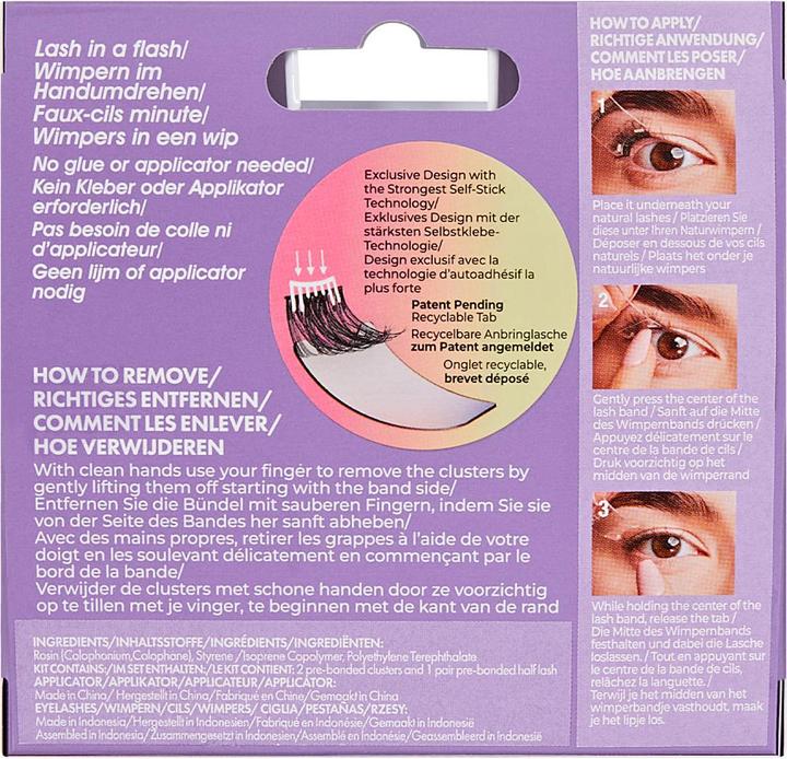 Actual product image KISS Impress Easy Tab False Eyelashes (Artificial eyelashes)