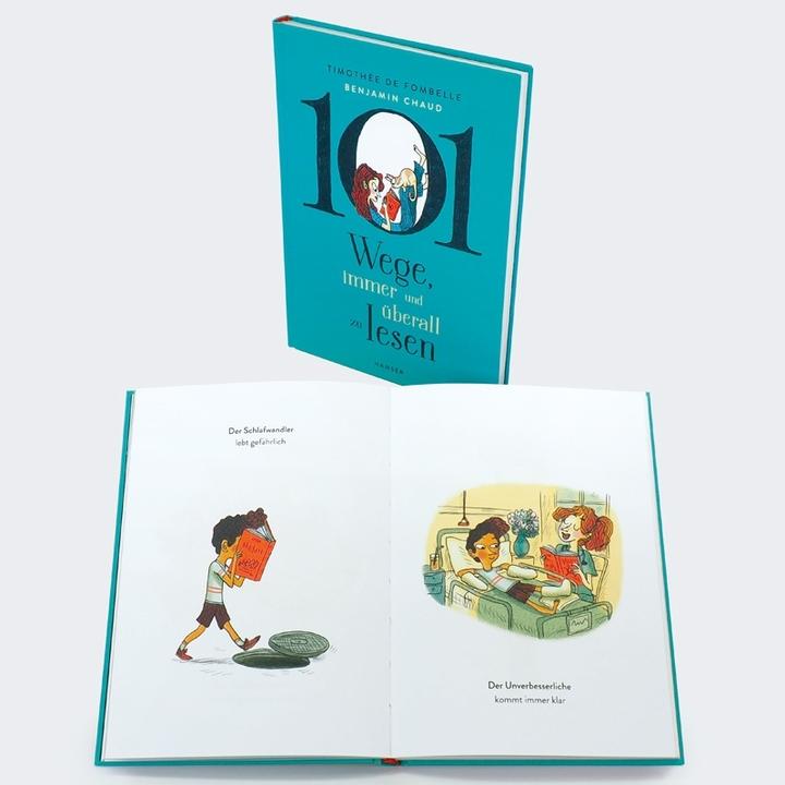 Produktbild 101 Wege, immer und überall zu lesen (Deutsch, Timoth�e de Fombelle, 2024)