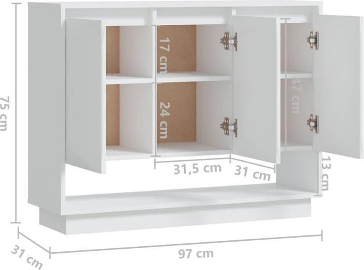 Image du produit vidaXL Sideboard (97 x 97 x 75 cm)