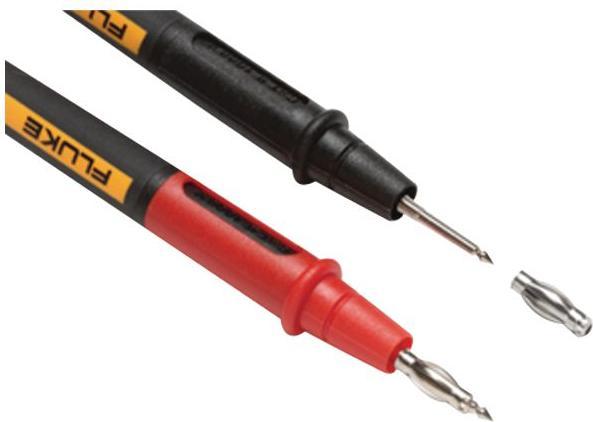 Actual product image Beha Amprobe Fluke safety test probe set plug-in connection 4 mm CAT III 1000 V, CAT IV 600 V black, red TP17