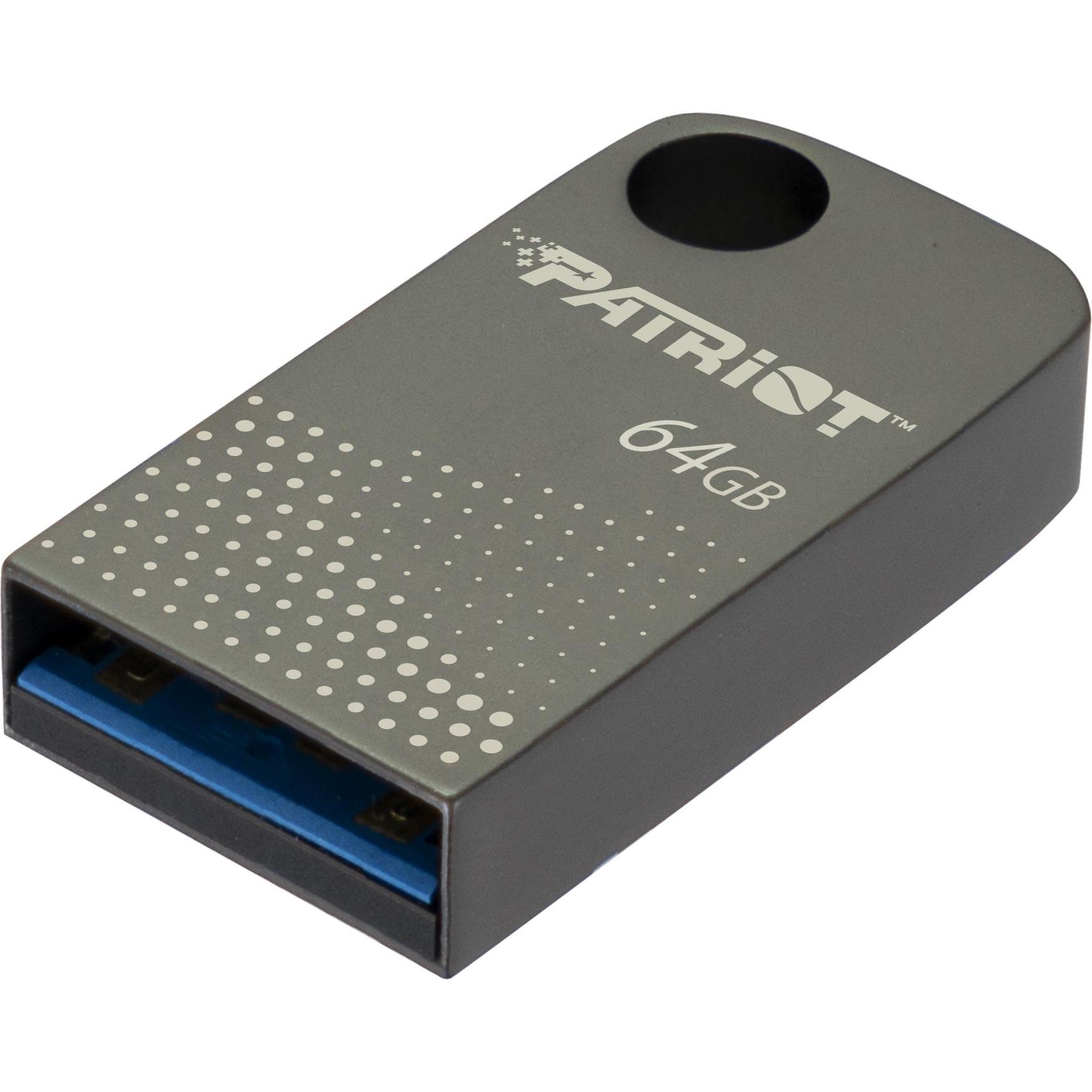Thumbnail - Patriot FLASHDRIVE Tab300 64GB USB 3.2 120MB/s mini aluminiowy srebrny (64 GB, USB-A), USB Stick, Silber