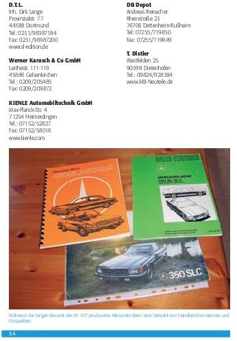 Produktbild Mercedes-Benz 280-560 SL & SLC (R/C 107) (Deutsch, Chriss Brass, 2008)