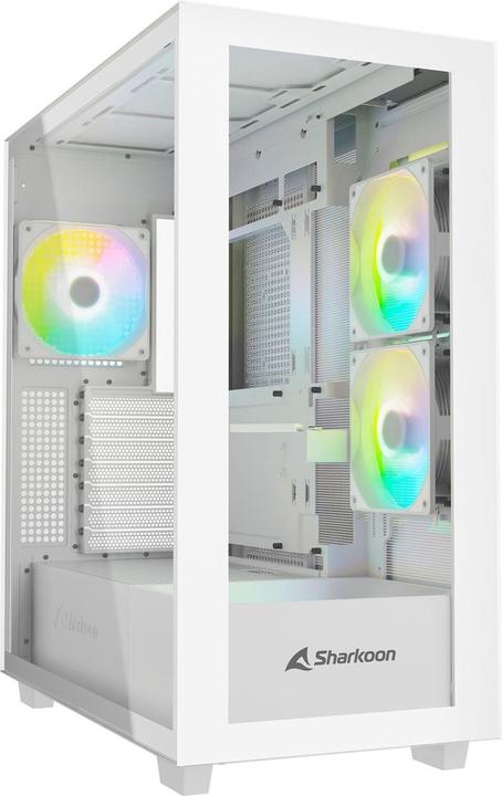 Sharkoon Rebel C60 RGB ATX White (ATX, Mini-ITX, mATX)