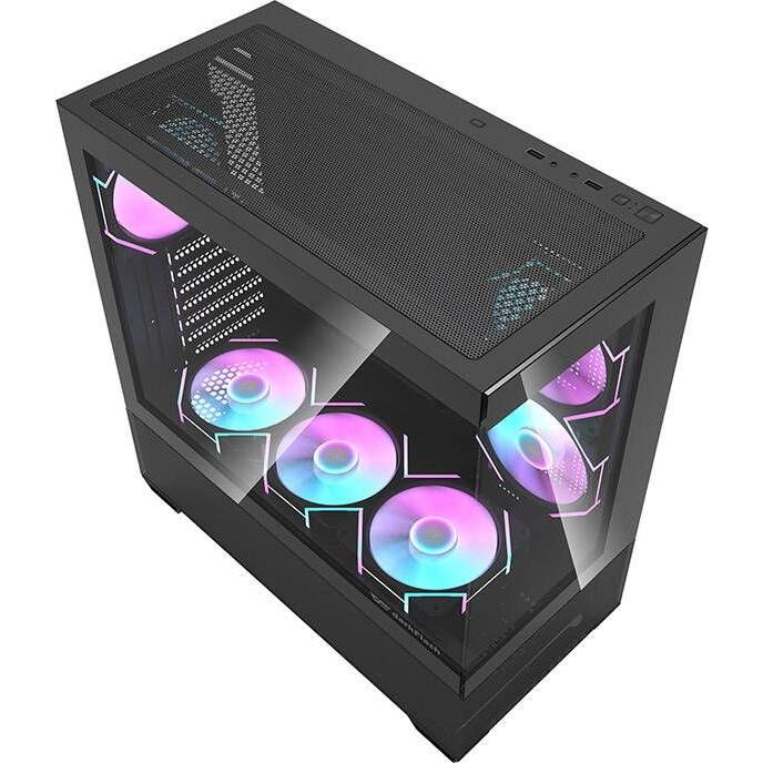 Darkflash Tech DS900 Air (ATX, ITX), PC Gehäuse, Schwarz