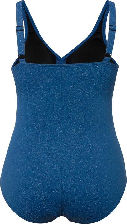 Actual product image Ulla Popken Shimmering Wrap Look Swimsuit (56)
