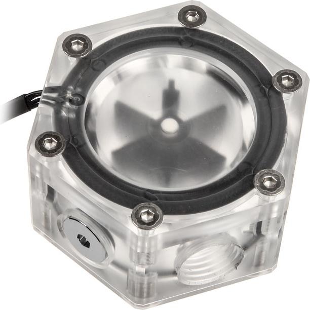 Actual product image Bitspower Hexagonal flow indicator, RGB