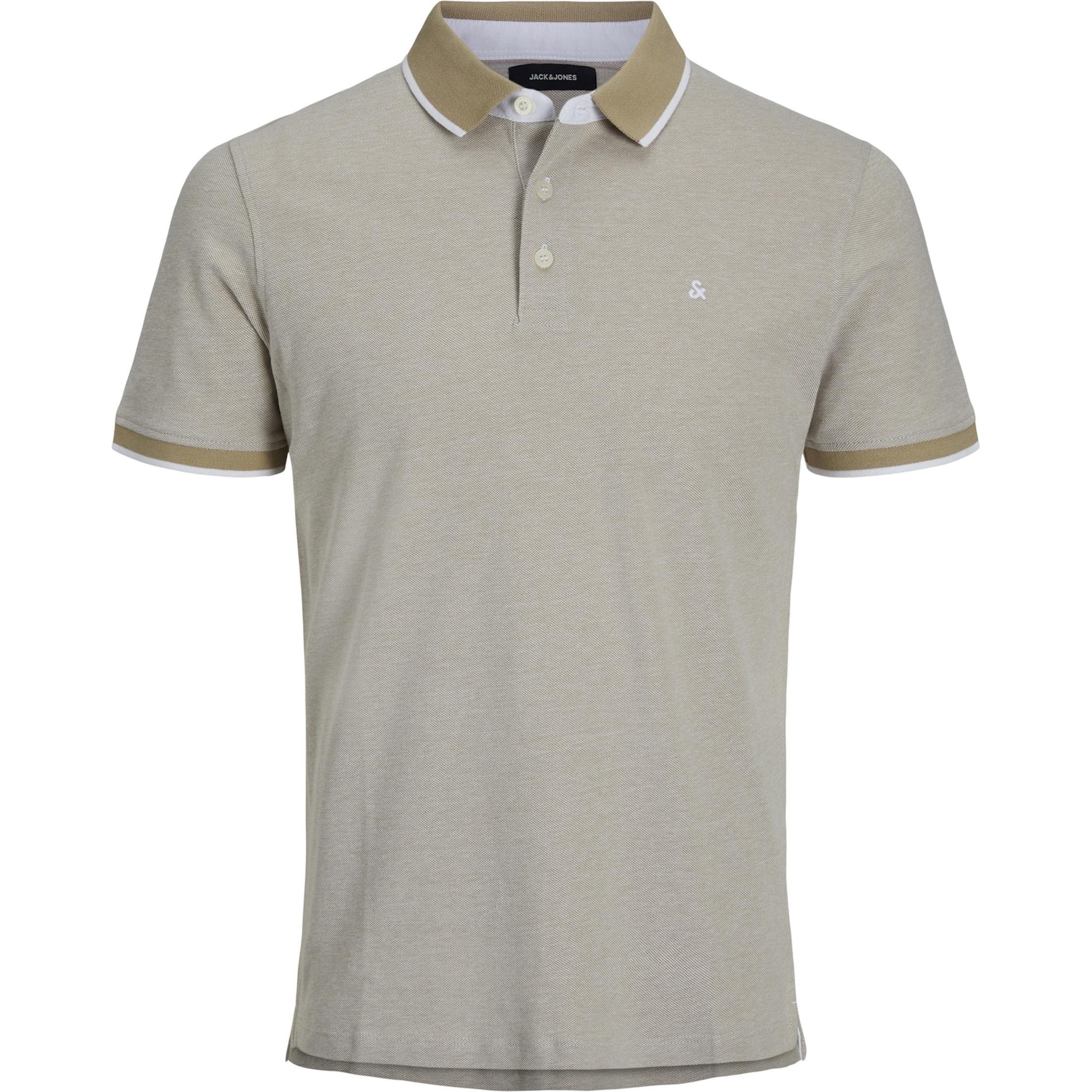 Thumbnail - Jack & Jones, Herren, Shirt, 2er-pack Einfarbig Polo T-shirt T-shirt, Beige, (S)