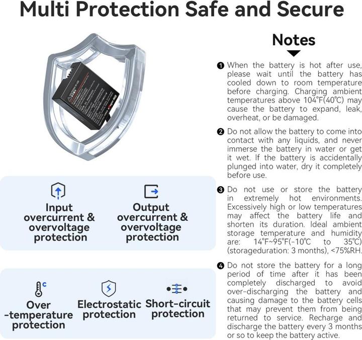 Actual product image aMagisn GoPro Hero 13 Enduro Ersatz Akku