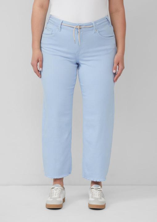 Produktbild S.Oliver Jeans-Hose Cropped-Jeans / Straight Fit / Mid Rise / Straight Leg / offener Saum (44)