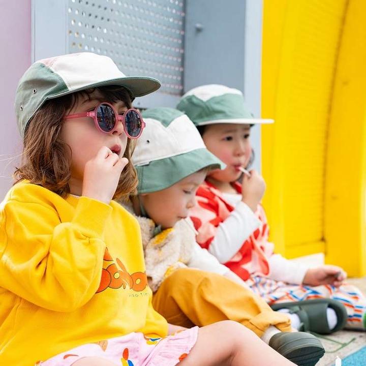 Image du produit KiETLA Capuchon, vert naturel-rose, 4-6A