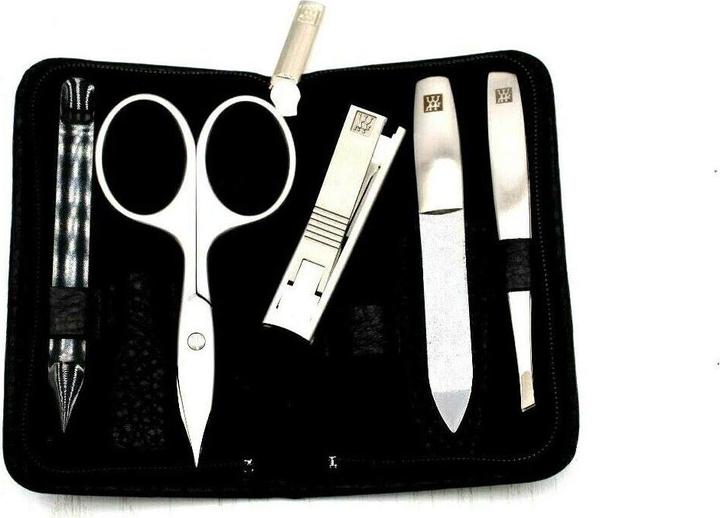 Image du produit Zwilling Étui zippé en cuir de yak noir 5 pcs. (Nécessaire)