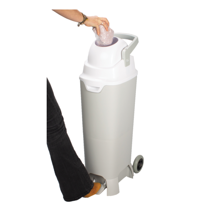 Actual product image Diaper Champ Nappy Pail One Maxi Handsfree plus 120 l Silver