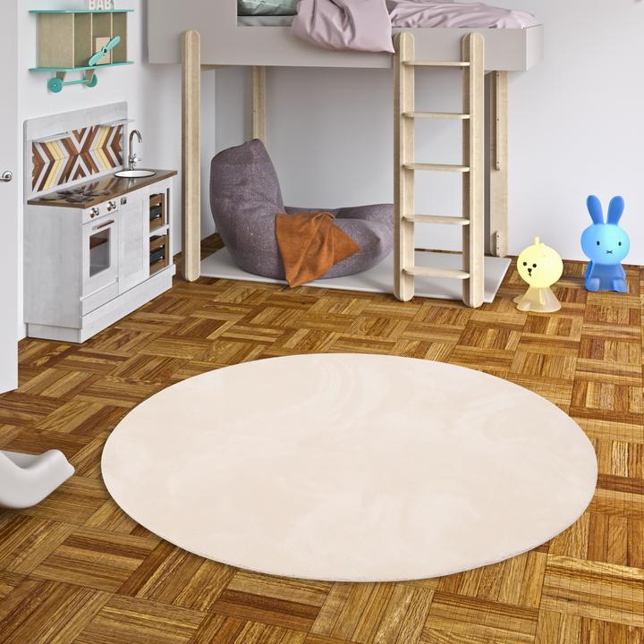 Produktbild Pergamon Kinder Super Soft Fellteppich Pearl Kids Rund (160 x 160 cm)