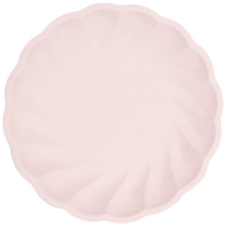 Image du produit Amscan Assiette Maxi Vert Décor ronde rose (6 x)