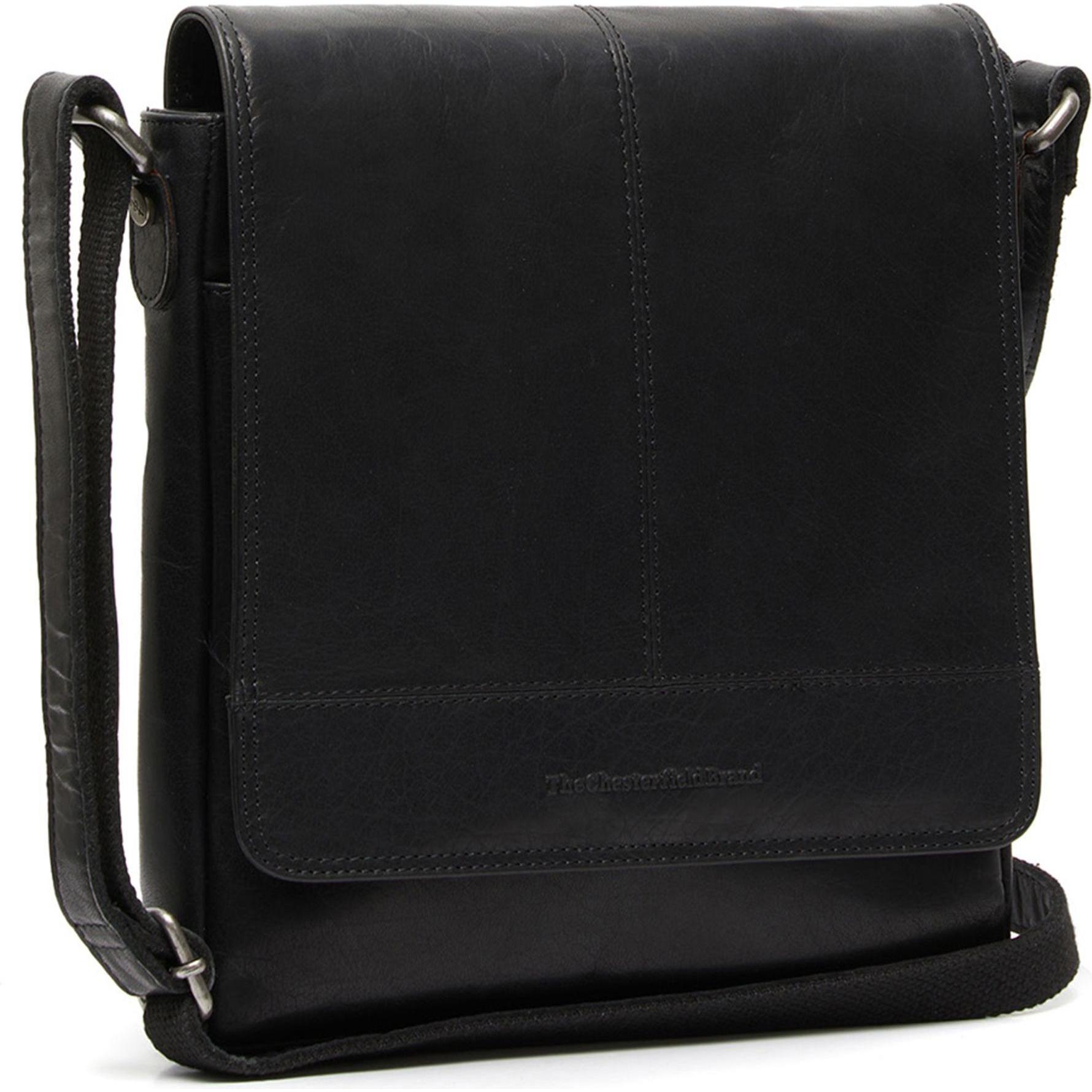The Chesterfield Brand, Handtasche, Hanau Umhängetasche Leder 24 cm, Schwarz