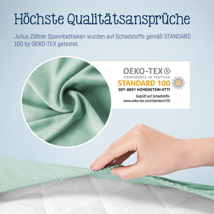 Immagine prodotto Julius Zöllner Lenzuolo fisso Jersey Salvia 90 x 40 cm (90 x 40 cm)