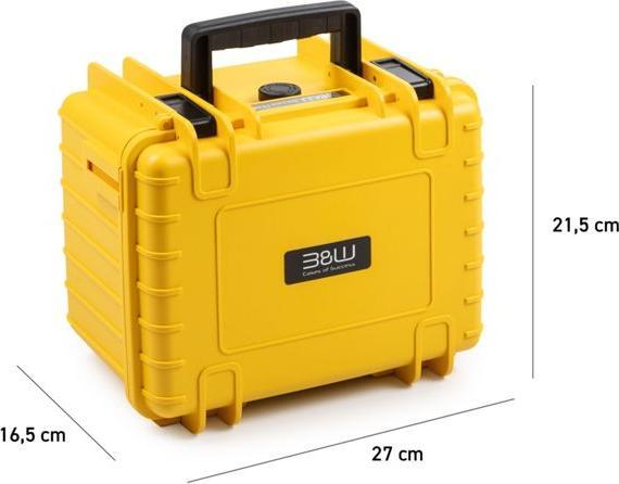 Produktbild B&W International B&W drone.case PP.66 gelb für DJI Mini 5 (Drohnen Koffer, DJI Mini 5 Pro)