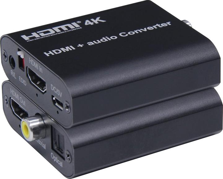 Actual product image PremiumCord HDMI 4K Audio Extractor mit Audiotrennung