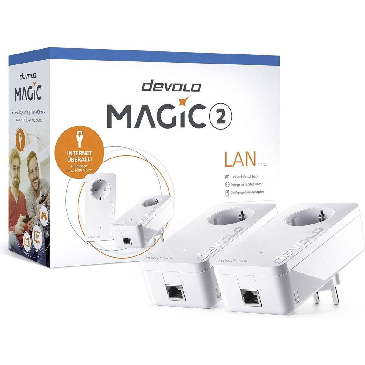 Devolo Magic 2 (2400 Mbit/s), Powerline, Weiss