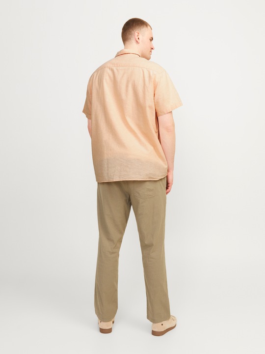 Produktbild Jack & Jones Jjelinen Blend Shirt Ss Sn Pls (4XL)