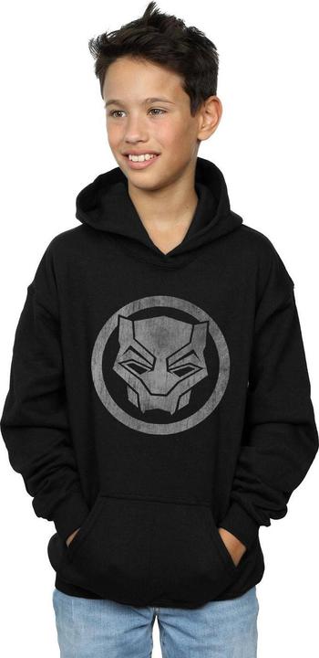 Immagine prodotto Black Panther Distressed Icon Felpa con Cappuccio Ragazzi (152, 158)